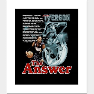 Allen Iverson The Answer Stats Posters and Art